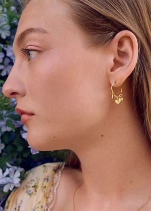 Eve earrings Forgyldt Maanesten 